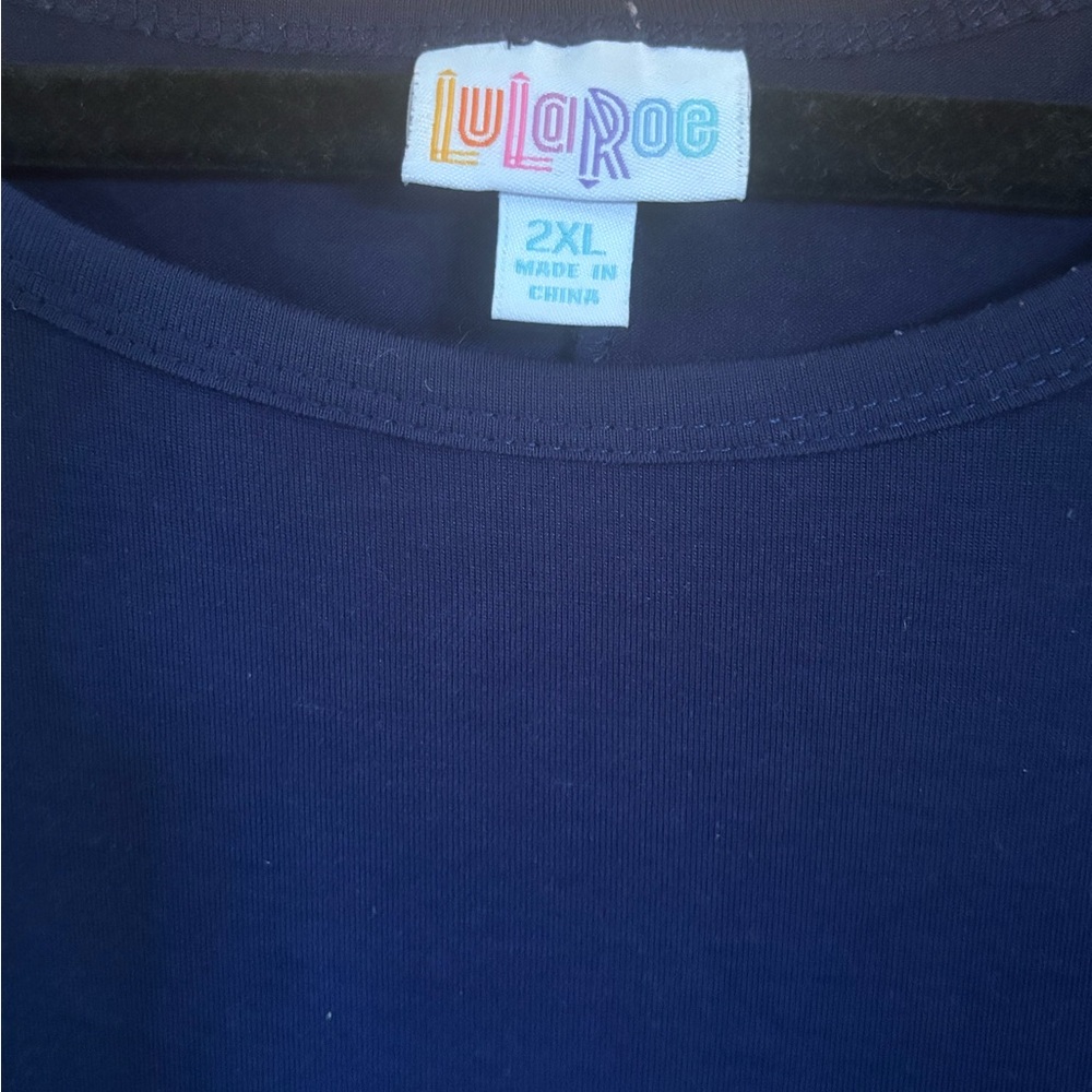 LuLaRoe Navy Blue Carly Swing Dress 2XL